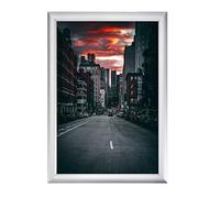 Albyco Cadre Clic Clac - Cadre Clip - pour Affiche - A4 Format - Cadre 21x30 cm - Épaisseur du Cadre 25mm - Blanc - Cadre porte affice clic-clac - Cadre a clipser/clipsable - Cadre enclquetable