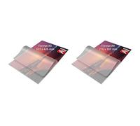 Albyco Housse de plastification A3 - Feuille de plastification - Par Paquet de 100 Pièces - Épaisseur 2x80 (160) Microns & Pochette Plastifieuse A4 - Par Paquet de 100 Pièces - Épaisseur 2x80 Microns