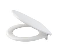 Alca - Abattant WC déclipsable en Duroplast avec traitement anti bactérien, Blanc (A601)