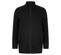 Alca Cardigan en Tricot avec col Montant pour Homme avec Grande Taille Tour de Ventre XXL-8XL Veste de survêtement pour Homme - Cardigan, Noir, XXXL | 3XL