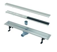 Alca Double Fit&Go caniveau de douche avec grille 65 cm acier APZ13-DOUBLE9-650