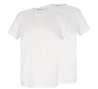 ALCA Fashion 100% Coton Authentic T-Shirt Hommes Set de 2 pièces | pour Les Hommes avec Un Tour de Ventre surdimensionné | Encolure en O/Rond | T-Shirt pour Un Tour de Taille Plus Grand | Blanc 4XL