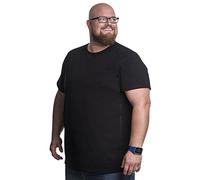 Alca Fashion ® T-Shirts 5XL Classic, Col Rond, Tailles XL-B - 8XL-B des Tshirts spécialement conçus pour Les Hommes avec Une Taille,Noir, 5XL-B (Tour de taille 146 -153 cm)