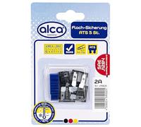 alca® Fusibles plats 2A ; 5 pcs. Blister gris Fusibles plats pour automobile Fusible pour caravane Tracteur Bus Moto Véhicule de tourisme Camion etc.