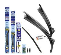 alca® Kit d'essuie-glace avec essuie-glace arrière compatible avec VOLVO V40 Schrägheck (09.2012 - 08.2019) SUPER FLAT balai d’essuie-glace plat