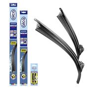 alca® Kit d'essuie-glace compatible avec DACIA LOGAN II MCV (03.2015 - 12.2020) SUPER FLAT balai d’essuie-glace plat