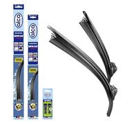 alca® Kit d'essuie-glace compatible avec DACIA SANDERO III (01.2021 - 03.2026) SUPER FLAT balai d’essuie-glace plat