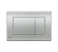 Alca - Komfort, Plaque de déclenchement, double touche, Chrome mat (M272)