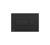 Alca - Plaque de commande double touche pour WC suspendu, Noir (M378)