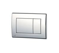Alca - Plaque de commande pour WC suspendus, Chrome brillant (m271)