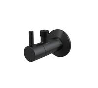 Alca - Robinet d'équerre avec filtre 1/2"×3/8", Noir-Mat (ARV001-BLACK)