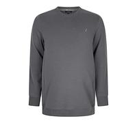 Alca Sweat-shirt à col rond pour homme avec grande taille Tour de ventre 2XL-8XL pour homme avec col d'équipage 8XL-B Gris, gris, 8XL