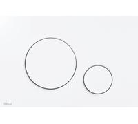 Alca Thin bouton de chasse d'eau pour WC blanc M670