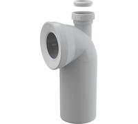 Alcadrain A90-90P40/50A Coude de raccordement WC 90° avec connecteur Raccord DN40/50