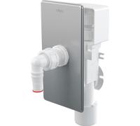 Alcadrain APS3P Siphon encastré pour les appareils de lavage avec une soupape d'aération, acier inoxydable DN40 et DN50