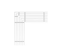 Alcadrain Grille carrée pour gouttière de drainage 75 mm en acier inoxydable
