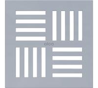 AlcaDrain Grille design 143×143 mm Gris pour siphon de sol