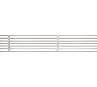 Alcadrain Grille pour gouttière de drainage 100 mm, acier inoxydable