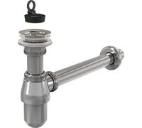 alcadrain Siphon bouteille pour WT Ø32 avec soupape de vidange 5/4", tout métal