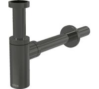 AlcaDrain Siphon design 1 1/4" rond, tout métal Gun metal brillant