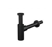 AlcaDrain Siphon design 1 1/4" rond, tout métal noir mat