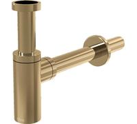 AlcaDrain Siphon design 1 1/4" rond, tout métal or brillant