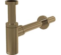 AlcaDrain Siphon design 1 1/4" rond, tout métal or brossé mat