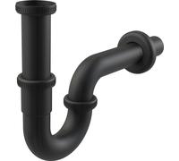 Siphon pour évier DN32 en forme "U" avec écrou raccord 5/4, noir mat (A4320BLACK)