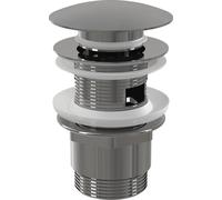 alcadrain Vanne de vidange pour lavabos CLICK/CLACK 5/4" entièrement en métal avec trop-plein, grand bouchon