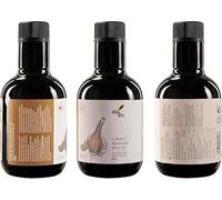 ALCALA OLIVA - Lot de 6 huiles d'olive aromatisées à l'ail 250 ml | Huile d'olive vierge extra aux saveurs riches | Condiment gourmet parfait pour sublimer vos plats préférés