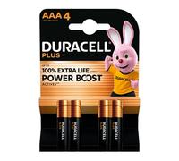 4 Piles Alcalines AAA / LR03 Duracell Plus