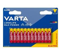 Alcalines Marque VARTA Modèle VARTA LONGLIFE Max Power AAA X8+4 gratuites