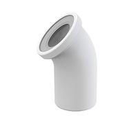 ALCAPLAST Pipe coudée de WC diamètre 110mm / 45° en Polypropylène Blanc, Matériel de plomberie - Coude de WC, 20 pièces par paquet