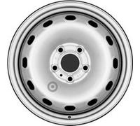 Alcar Stahlrad Jante en acier 7503 – 6,0J16" 5x114,3 ET50 66 Pour Fiat Talento Silver