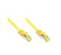 Alcasa Câble Réseau Cat7 RJ-45 0.15m Jaune S/FTP (S-STP) 10GBase-T 600 MHz - Connecteurs Mâle/Mâle - Réf. 8070R-002Y