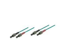 Alcasa 10m St/St, câble de Fibre Optique OM3 Bleu