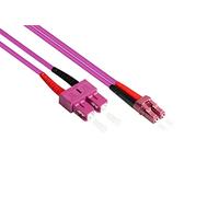 Alcasa 20m LC/SC câble de Fibre Optique OM4 Violet