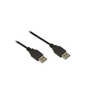 Alcasa 2212-AA5S : Câble USB 2.0, USB-A Mâle vers USB-A Mâle, 5m, Noir, Transfert 480 Mbit/s