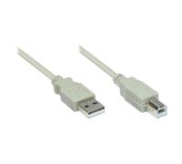 Alcasa 2510-2of Câble Usb 1,8 M Usb 2.0 Usb A Usb B Gris