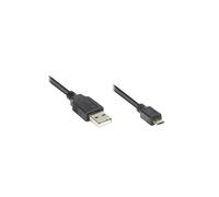 Alcasa 2510-MB05 : Câble USB 2.0 A vers B, 5m, Mâle/Mâle, Noir – Connecteurs USB-A et USB-B, Longueur 5 mètres
