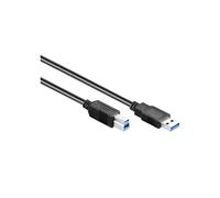 Alcasa 2710-S05 Câble USB 5m, USB 3.2 Gen 1, Connecteurs USB-A et USB-B Mâle/Mâle, Noir - Conformité aux spécifications USB 3.1 Gen 1