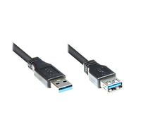 Alcasa 2711-S01 câble USB 1 m USB 3.2 Gen 1 (3.1 Gen 1) USB A Noir