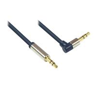 Alcasa 3.5mm - 3.5mm, m-m, 3m câble audio 3,5mm Bleu, Or et Métallique