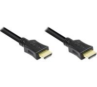 Alcasa 4514-005 Câble HDMI HDMI 0,5 m HDMI type A (standard) Noir