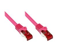 Alcasa 7m Cat6 S/FTP câble de réseau Magenta 10 m S/FTP (S-STP)