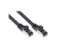 Alcasa 8060-HP020S : Câble réseau Cat6a S/FTP (S-STP) 2m Noir, connecteurs RJ-45 plaqués or, conducteur cuivre, LSZH, 10 Gigabit Ethernet, 500 MHz.