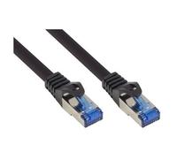 Alcasa 8060-SF003S câble de réseau Noir 0,25 m Cat6a S/FTP (S-STP)