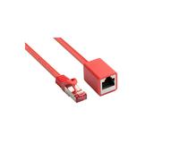 Alcasa 8063VR-005R : Câble Réseau Cat6 S/FTP (S-STP) Rouge 0.5m RJ-45 Contacts Or 1000 Mbit/s AWG27 PVC, Fréquence 250MHz