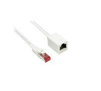 Alcasa 8063VR-020W Câble Réseau Cat6 S/FTP (S-STP) 2m Blanc, Connecteurs RJ-45 Plaqué Or, AWG27, 250MHz, Diamètre 6mm