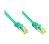 Alcasa 8070R-005G : Câble Réseau Cat7 S/FTP (S-STP) Vert 0.5m RJ-45 Mâle vers RJ-45 Mâle 10/100/1000Base-T(X) 600 MHz